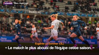 D1 Arkema La réaction dEugénie Le Sommer après son doublé face au Paris FC 16 [upl. by Kenneth]