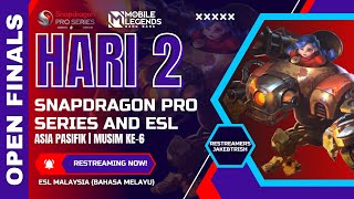 ⏰WATCH PARTY BM‼️ Snapdragon Pro Series amp ESL Mobile Legends Bang Bang  Asia Pacific S6 DAY 2 [upl. by Dib]