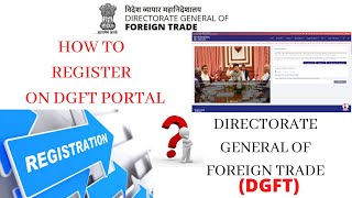 How to Register on DGFT Portal  DGFT Portal पर कैसे Register करे  DGFTGOVIN [upl. by Ensign735]