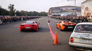 McLaren 650S vs Ferrari 458 Italia DRAG [upl. by Notlit]