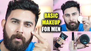 BASIC MAKEUP FOR MEN TUTORIAL  Mens Basic Everyday Makeup  Natural Looking Makeup For Men [upl. by Eerak]