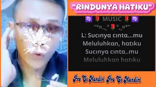 RINDUNYA HATIKUKaraoke tanpa vocal cewek [upl. by Wise575]