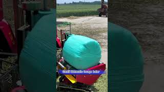 Small domestic forage balerforage cattlefarm machine baler ensilage [upl. by Lorusso]