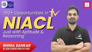 150 opportunities in NIACL Just with aptitude amp reasoning  Bhima Sankar [upl. by Mayap]