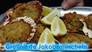 214 Gratinierte Jakobsmuscheln  mediterraner Klassiker der Sonderklasse  so schmeckt Italien [upl. by Jankey498]