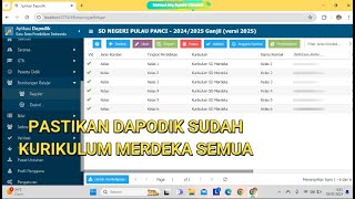 CARA MEMBUAT ROMBEL DI DAPODIK MENJADI KURIKULUM MERDEKA SEMUA [upl. by Adnileb]