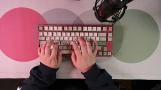 IDOBAO ID80 Sound Test  Creamsicle Switches  C3 Tangerines and NovelKey Creams [upl. by Arika]