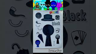 🌈diy sticker🌈 인크레디박스 스프런키 블랙 스티커 Incredibox SPRUNKI Black diy sticker sticker [upl. by Rodmun944]