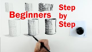 Pen and Ink Beginners PART 1  How to Draw using Lines and Pen and Ink [upl. by Adnohsel]