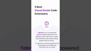 5 Best Visual Studio Code Extensions [upl. by Wurtz3]