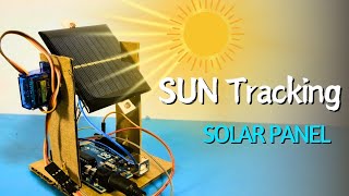 Make a Sun Tracking Solar Panel with Arduino UNO  solar diy project  diyvolt experiment diy [upl. by Thorndike]