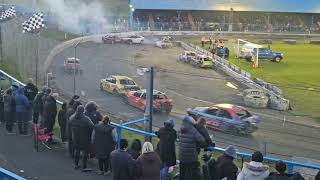 Cowdenbeath racewall bangers race 3 27th April 2024 [upl. by Laughton173]