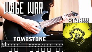 WAGE WAR  Tombstone Guitar Cover  TAB NEW SONG 2024 [upl. by Nayr386]