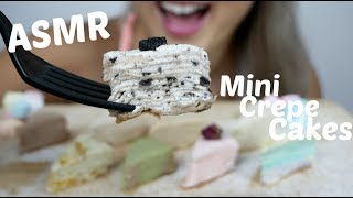 Delicious Mini Crepe Cake  ASMR Relaxing Soft Eating Sounds  NE Lets Eat [upl. by Martsen]