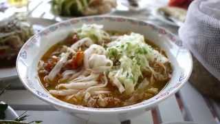 Lao Food  Khao Soy Luang Prabang Laos [upl. by Herman777]