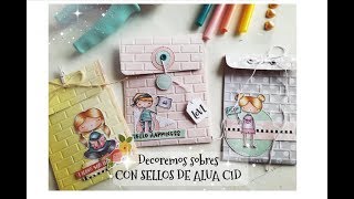 TUTORIAL SOBRES PARA SCRAP  3 PROYECTOS 1 CARPETA DE EMBOSS [upl. by Ahsinna196]