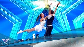 Estos CUBANOS traen RIESGO y PASIÓN en sus PATINES  Audiciones 5  Got Talent España 5 2019 [upl. by Auburta]