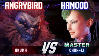 SF6 ▰ ANGRYBIRD Akuma vs HAMOOD ChunLi ▰ High Level Gameplay [upl. by Zacek]