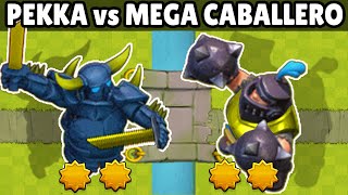 PEKKA vs MEGA CABALLERO  1 vs 1  OLIMPIADAS ESTELAR  CUAL ES MEJOR  CLASH ROYALE [upl. by Celesta]