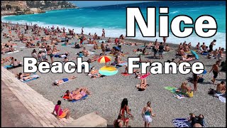 Nice France  Walk The Beach 🏖️ Promenade  Beautiful Viewpoints 🇫🇷 frenchriviera [upl. by Valley]