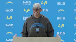 Jim Harbaugh On Bengals amp SNF At SoFi  LA Chargers [upl. by Magnusson]