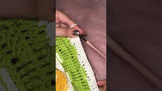 Back post double Crochet stitch for beginnings subscrsubscriber crochetting crochetdesign kushi [upl. by Lipcombe]