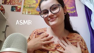 ASMR  Collarbone Tapping and Scratching Hair Brushing Relaxed Rambles [upl. by Zailer]