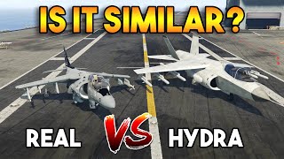 GTA 5 HYDRA VS REAL HYDRA  WHICH IS BEST [upl. by Idyh]