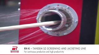 Rosendahl RN K Tandem SZ Screening and jacketing line [upl. by Enaillil]