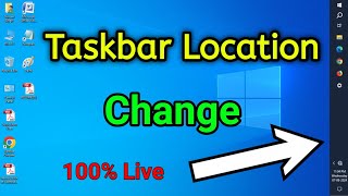 How to Change taskbar Location  How to Change Taskbar Right Left Bottom Top  Windows 781011 [upl. by Madox575]