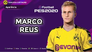 Marco Reus  PES 2020 FACE [upl. by Annaxor]