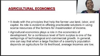 AGRICULTURAL ECONOMICS  DEFINITION amp SCOPE amp IMPORTANCE [upl. by Eydnarb191]