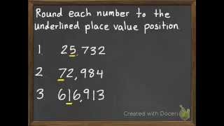 Using Place Value to Round 15 [upl. by Bloomer440]