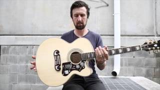 EPIPHONE EJ200CE  60 SECOND REVIEW [upl. by Eirallih]