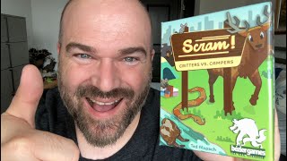 Scram A Team Based Card Game  Review plus bonus 2 player rules [upl. by Clarkson]