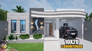 CASA HERMOSA Y MODERNA 10X20 LUIS ARQ [upl. by Peck96]