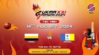 SUKMA XXI SARAWAK 2024  T20 MEN  PERAK vs PENANG [upl. by Elboa]