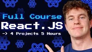 ReactJS Full Course  Build 4 Projects in 5 Hours  Zero to Hero [upl. by Adialeda]