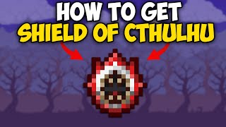 How to Get Shield of Cthulhu in Terraria 1449  Shield of Cthulhu terraria [upl. by Eelaroc]