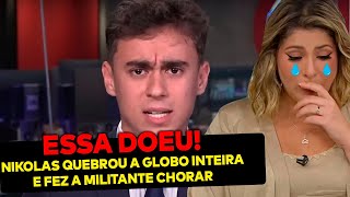 Globo CANCELA entrevista com Nikolas e se arrepende Deputado invadiu tudo e rasgou os militantes [upl. by Cocke]