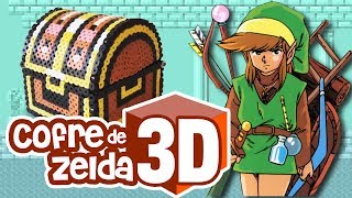 Pixel Bonus 04  Cofre de Zelda  Zeldas Chest  en 3D con Hama Beads  DIY [upl. by Bruce653]