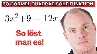 PQFormel zum Lösen quadratischer Funktionen So geht es [upl. by Rehtaeh]