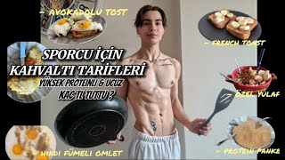 PROTEİNLİ SPORCU KAHVALTISI TARİFLERİ  Yüksek Proteinli 5 Ucuz ve Kolay Kahvaltılık Fit Tarifler [upl. by Ivatts]