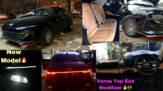 New Model Verna Fully Modified 🔥 Modification  TA vlogging [upl. by Eihcra]