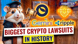 From Gemini to Ripple Top crypto lawsuits you need to know ⚡️ Hamster Academy [upl. by Balbur119]