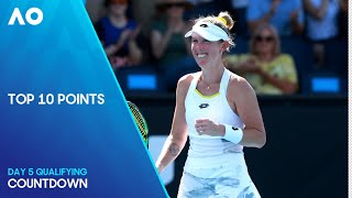 Top Points of Day 5  Australian Open 2024 Qualifying [upl. by Enilemme]