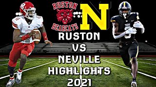 Ruston vs Neville 2021  Epic Louisiana High School Football Highlights [upl. by Merrill176]