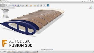 How To Create Airplane Wing Ribs — Fusion 360 Tutorial — LarsLive 162 [upl. by Neros]