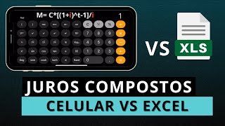 JUROS COMPOSTOS  Matemática financeira com EXCEL PASSO A PASSO [upl. by Farlee621]