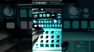 Arturia Drumbrute Impact  Quick Techno Jam no FX [upl. by Ynabe424]